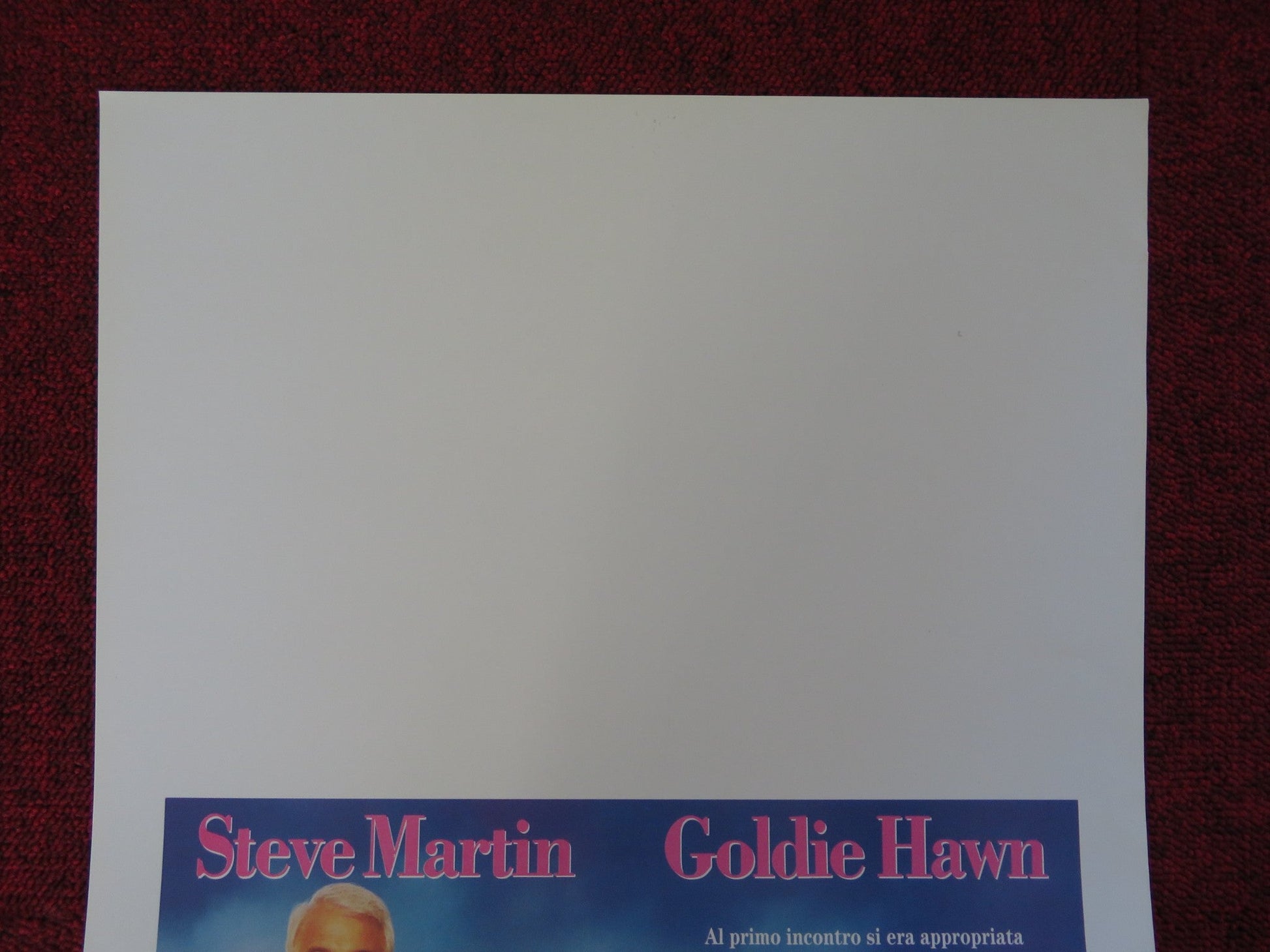 HOUSESITTER ITALIAN LOCANDINA POSTER STEVE MARTIN GOLDIE HAWN 1992 Rendezvous Cinema Movie posters