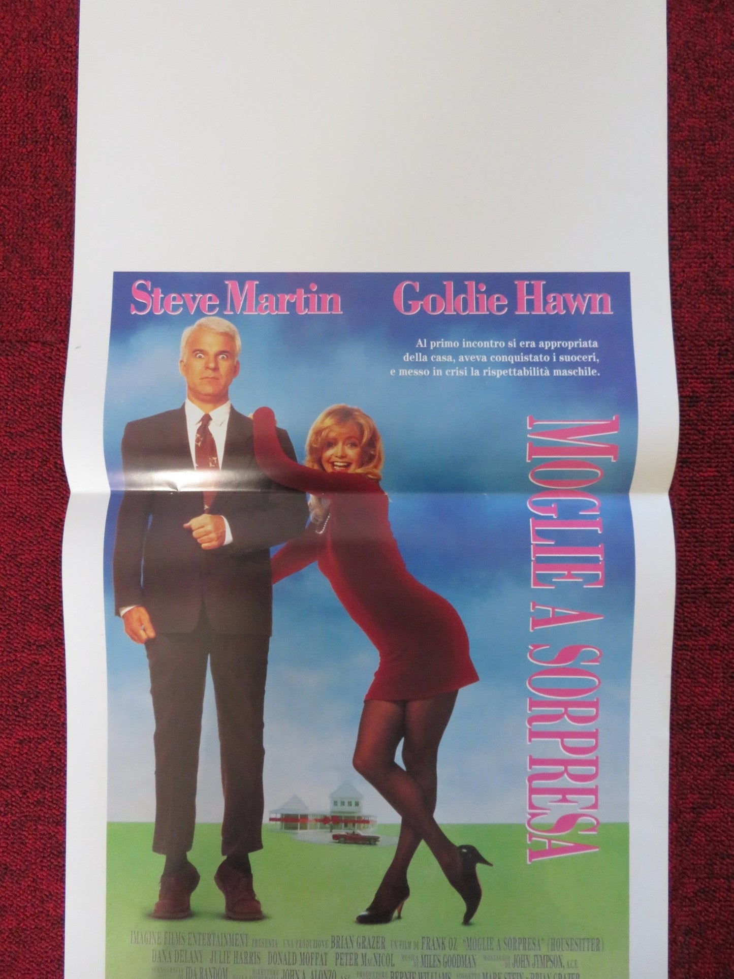 HOUSESITTER ITALIAN LOCANDINA POSTER STEVE MARTIN GOLDIE HAWN 1992 Rendezvous Cinema Movie posters