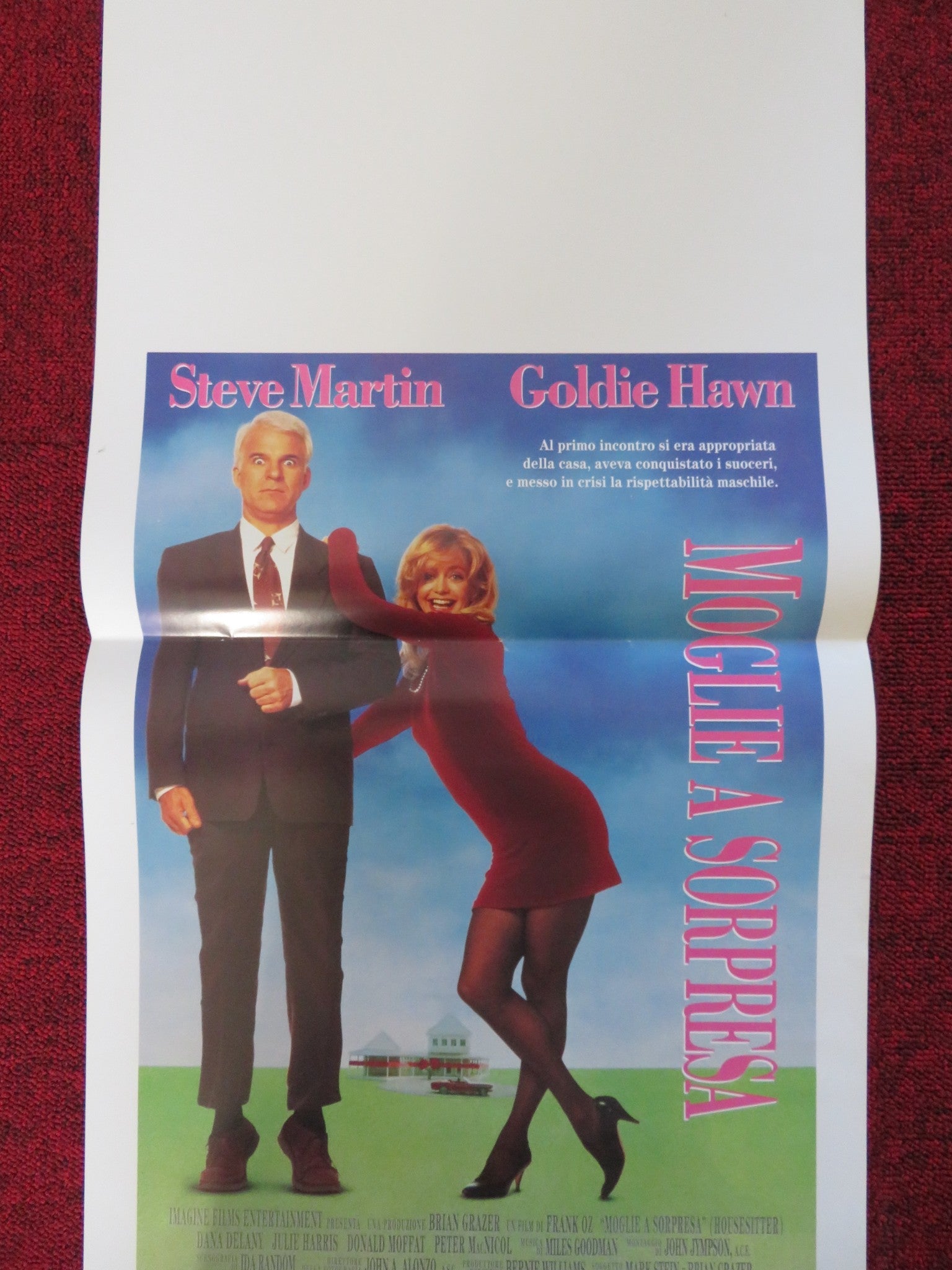 HOUSESITTER ITALIAN LOCANDINA POSTER STEVE MARTIN GOLDIE HAWN 1992 Rendezvous Cinema Movie posters