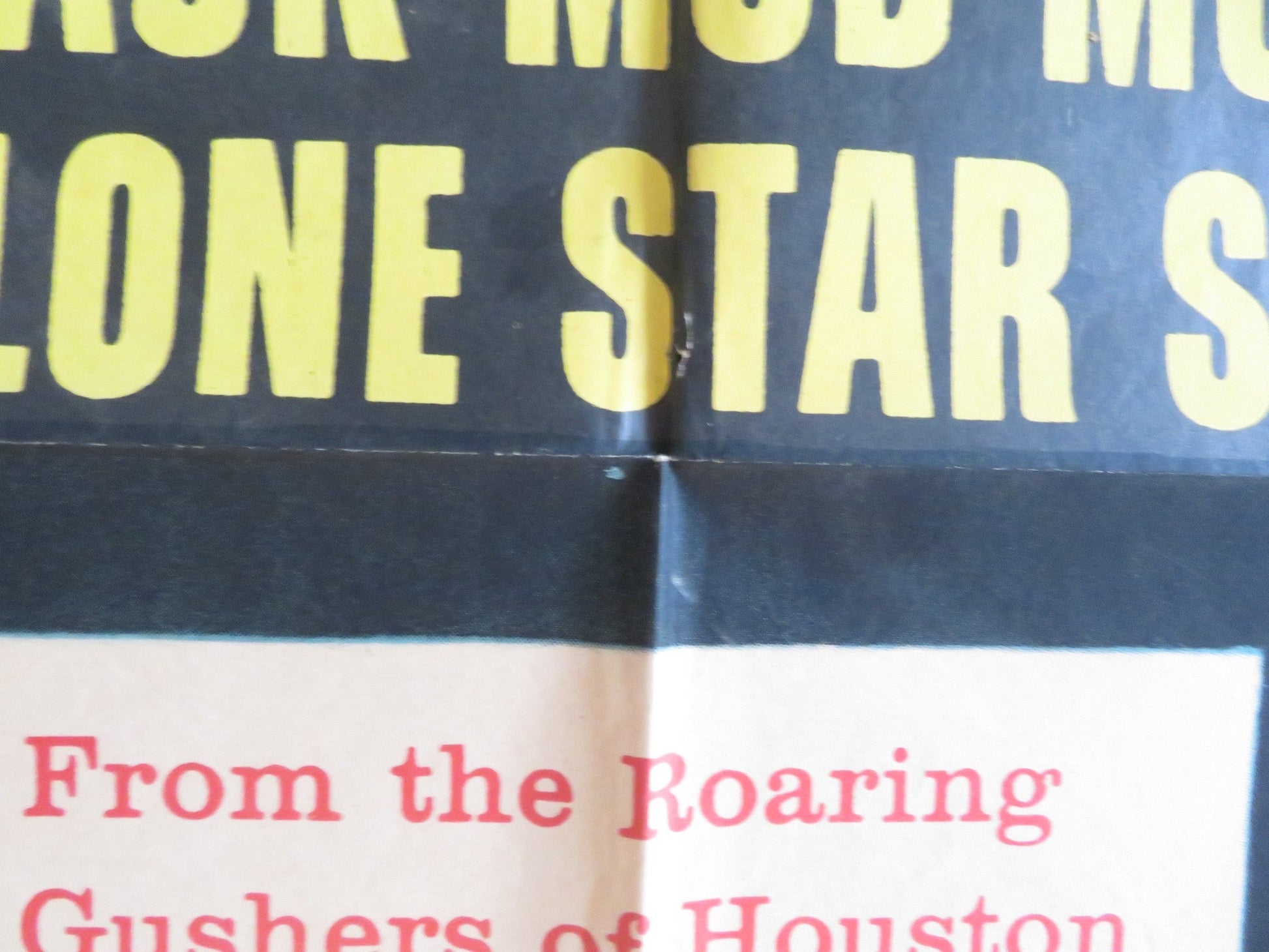 HOUSTON STORY FOLDED US ONE SHEET POSTER GENE BARRY BARBARA HALE 1955 Rendezvous Cinema Movie posters