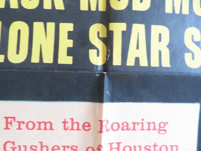 HOUSTON STORY FOLDED US ONE SHEET POSTER GENE BARRY BARBARA HALE 1955 Rendezvous Cinema Movie posters