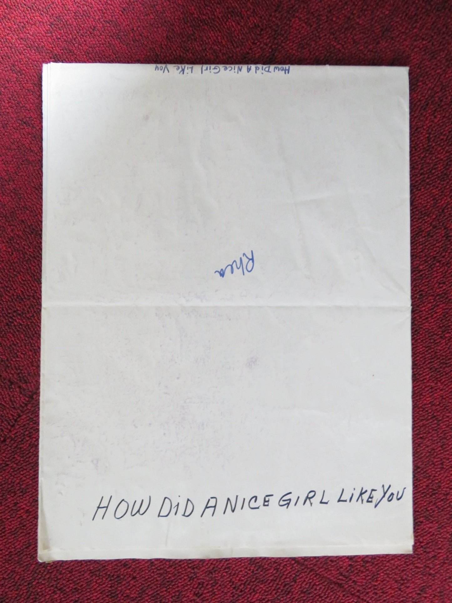 HOW DID A NICE GIRL LIKE YOU... FOLDED US ONE SHEET POSTER BARBI BENTON 1970 Rendezvous Cinema Movie posters