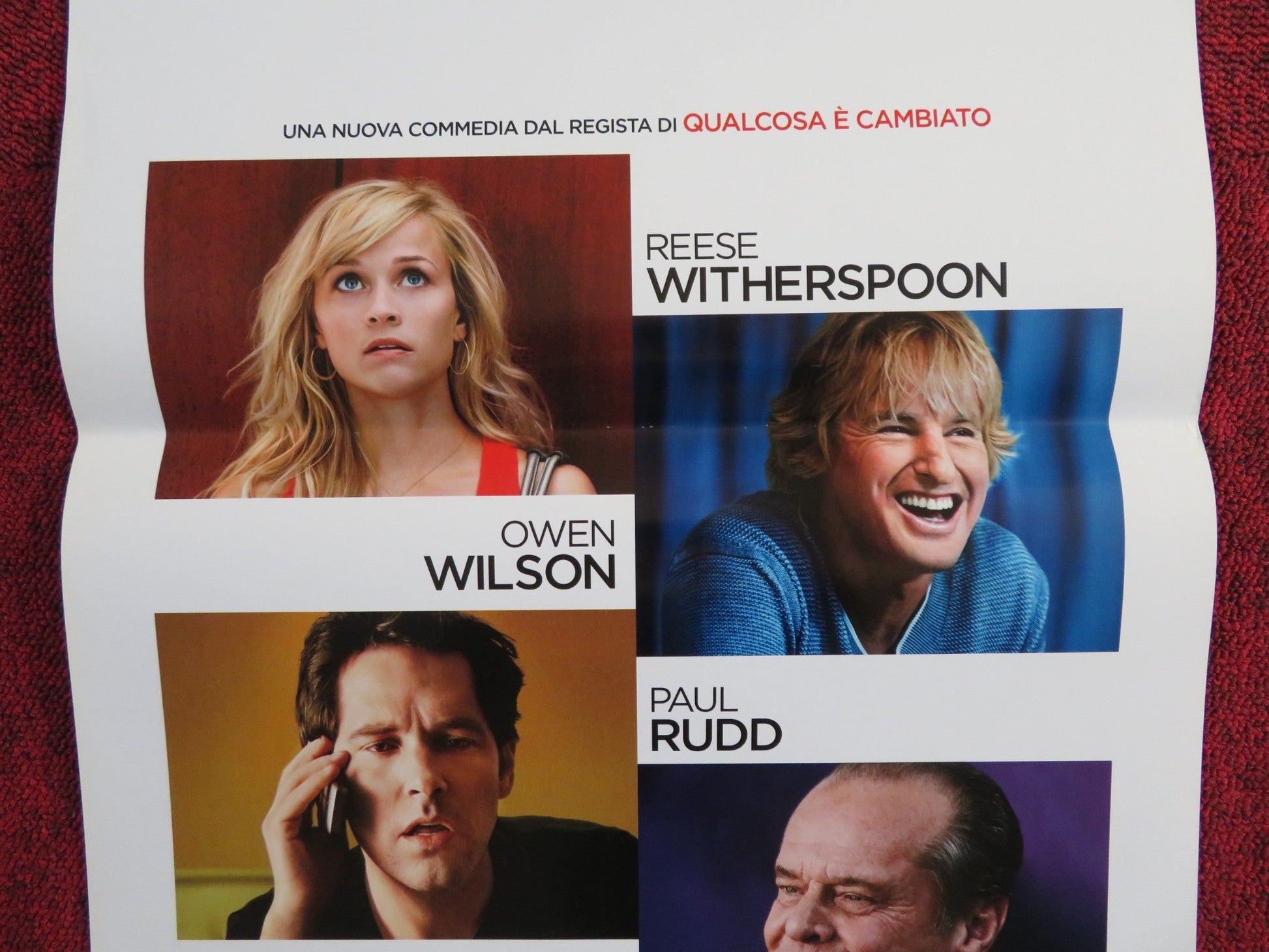 HOW DO YOU KNOW ITALIAN LOCANDINA POSTER REESE WITHERSPOON OWEN WILSON 2010 Rendezvous Cinema Movie posters