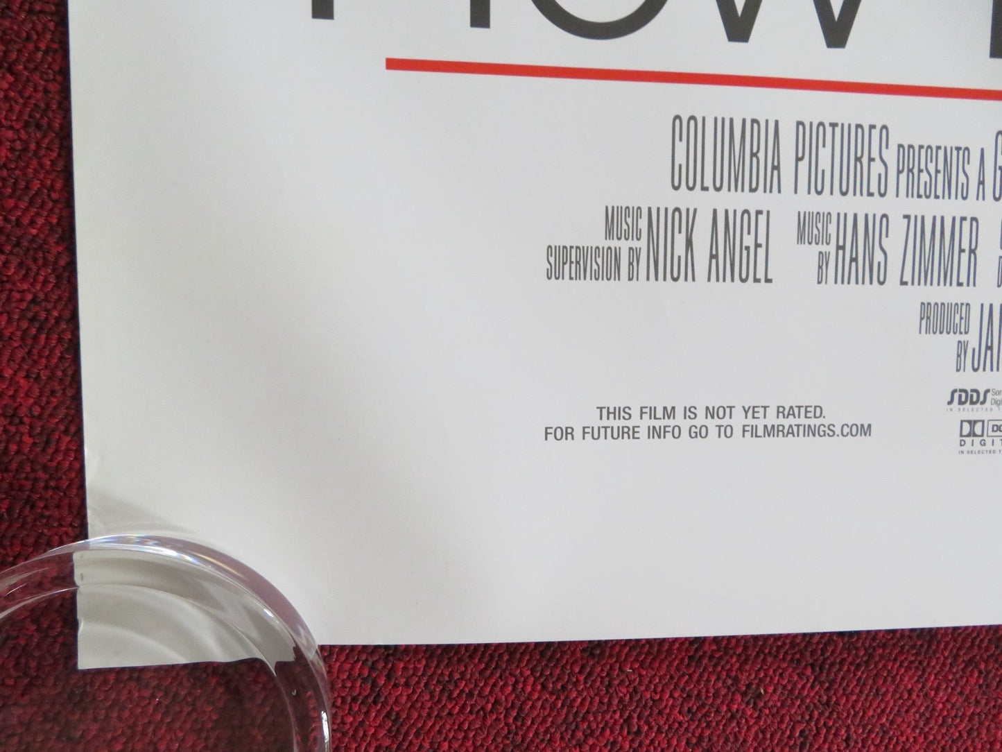 HOW DO YOU KNOW US ONE SHEET ROLLED POSTER REESE WITHERSPOON JACK NICHOLSON 2010 Rendezvous Cinema Movie posters