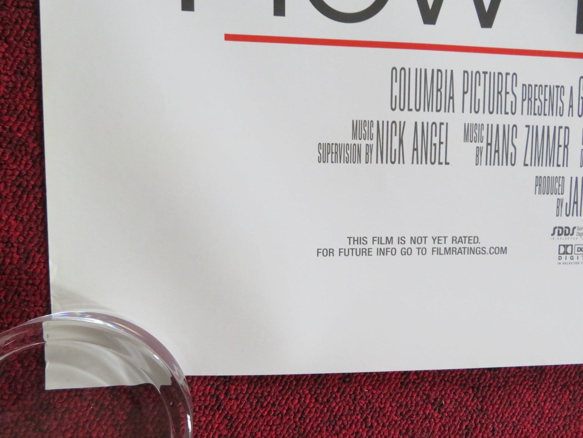 HOW DO YOU KNOW US ONE SHEET ROLLED POSTER REESE WITHERSPOON JACK NICHOLSON 2010 Rendezvous Cinema Movie posters