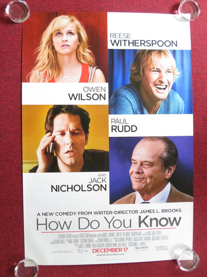 HOW DO YOU KNOW US ONE SHEET ROLLED POSTER REESE WITHERSPOON JACK NICHOLSON 2010 Rendezvous Cinema Movie posters