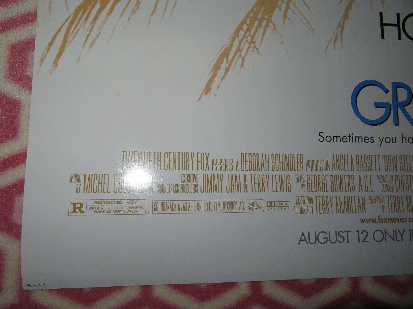 HOW STELLA GOT HER GROOVE BACK US ONE SHEET ROLLED POSTER 1998 Movie posters