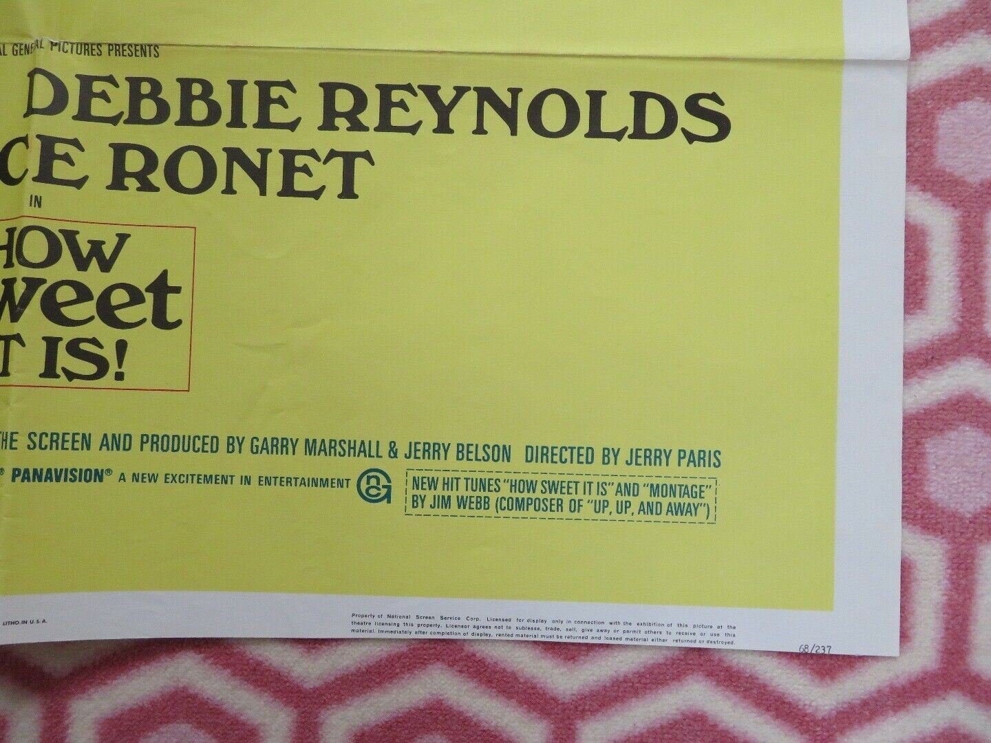 HOW SWEET IT IS US ONE SHEET POSTER JAMES GARNER DEBBIE REYNOLDS 1968 - Rendezvous Cinema