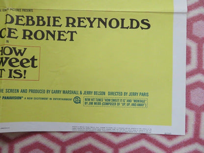 HOW SWEET IT IS US ONE SHEET POSTER JAMES GARNER DEBBIE REYNOLDS 1968 - Rendezvous Cinema
