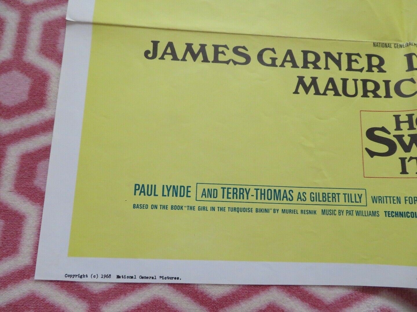HOW SWEET IT IS US ONE SHEET POSTER JAMES GARNER DEBBIE REYNOLDS 1968 - Rendezvous Cinema