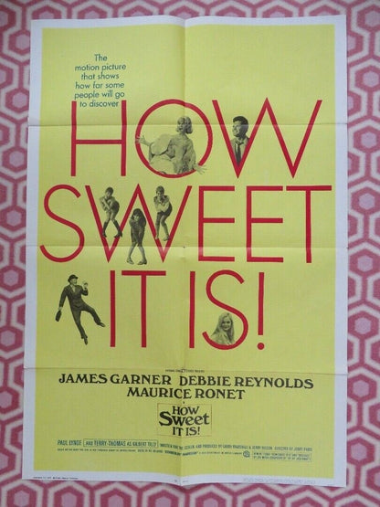 HOW SWEET IT IS US ONE SHEET POSTER JAMES GARNER DEBBIE REYNOLDS 1968 - Rendezvous Cinema