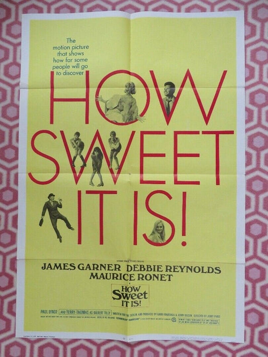 HOW SWEET IT IS US ONE SHEET POSTER JAMES GARNER DEBBIE REYNOLDS 1968 - Rendezvous Cinema