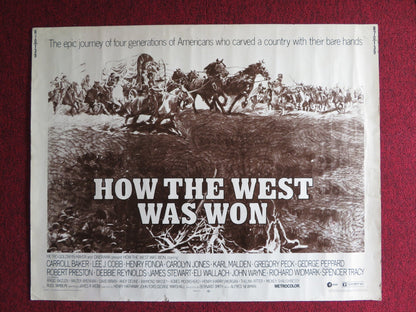 HOW THE WEST WAS WON US HALF SHEET (22"x 28") POSTER C. BAKER JOHN WAYNE 1970 Rendezvous Cinema Movie posters