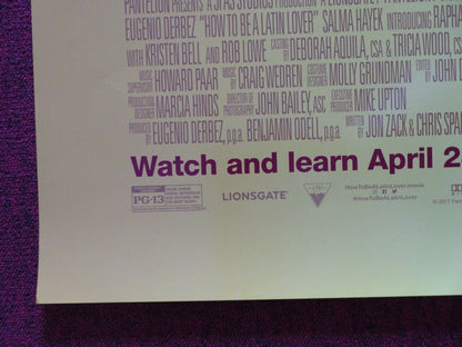 HOW TO BE A LATIN LOVER US ONE SHEET ROLLED POSTER EUGENIO DERBEZ 2017 Movie posters