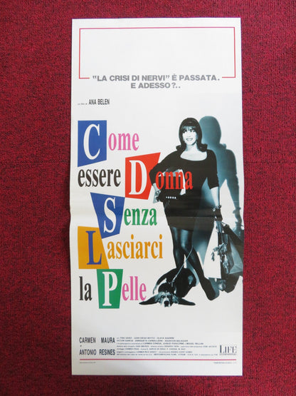 HOW TO BE A WOMAN AND NOT DIE IN THE ATTEMPT ITALIAN LOCANDINA POSTER MAURA 1991 Rendezvous Cinema Movie posters