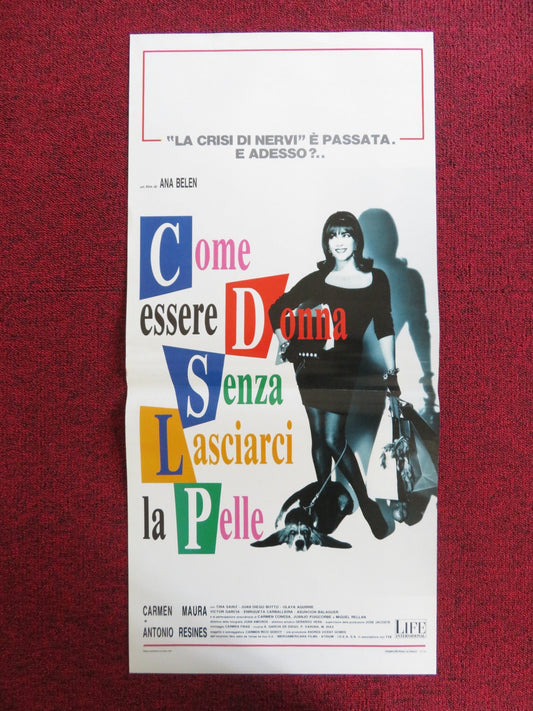 HOW TO BE A WOMAN AND NOT DIE IN THE ATTEMPT ITALIAN LOCANDINA POSTER MAURA 1991 Rendezvous Cinema Movie posters