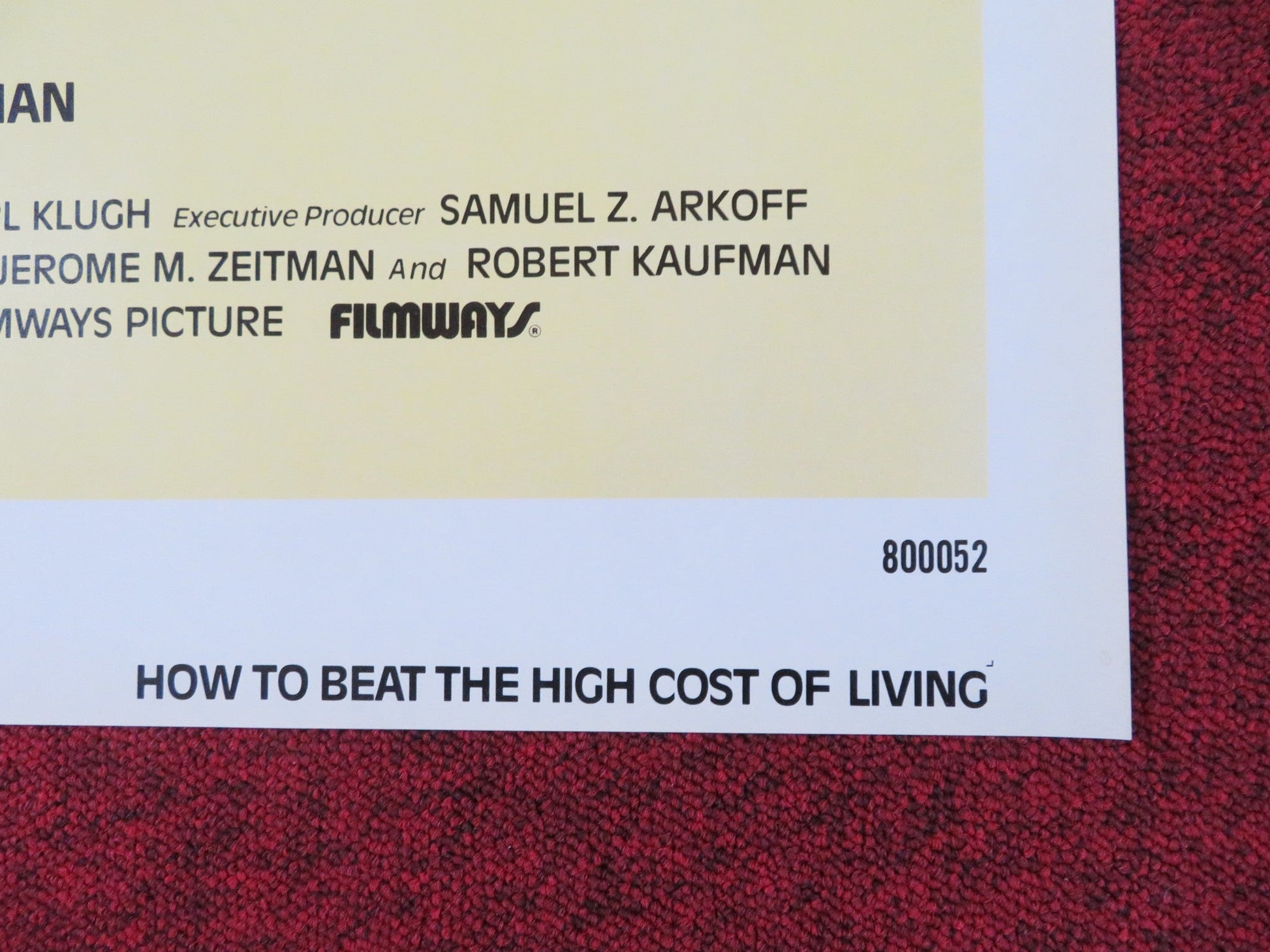 HOW TO BEAT THE HIGH COST OF LIVING FOLDED US ONE SHEET POSTER SAINT JAMES 1980 Rendezvous Cinema Movie posters