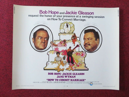 HOW TO COMMIT TO MARRIAGE US HALF SHEET (22"x 28") POSTER BOB HOPE 1969 Movie posters