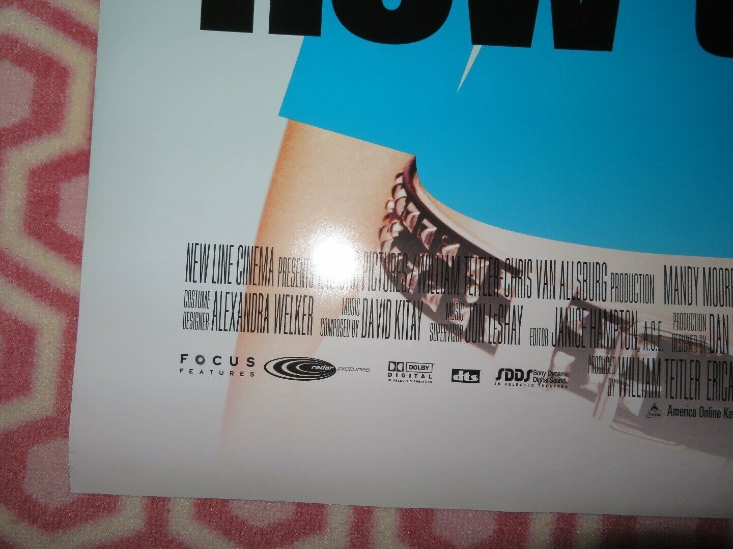 HOW TO DEAL ONE SHEET ROLLED POSTER ALLISON JANNEY MANDY MOORE 2003 - Rendezvous Cinema