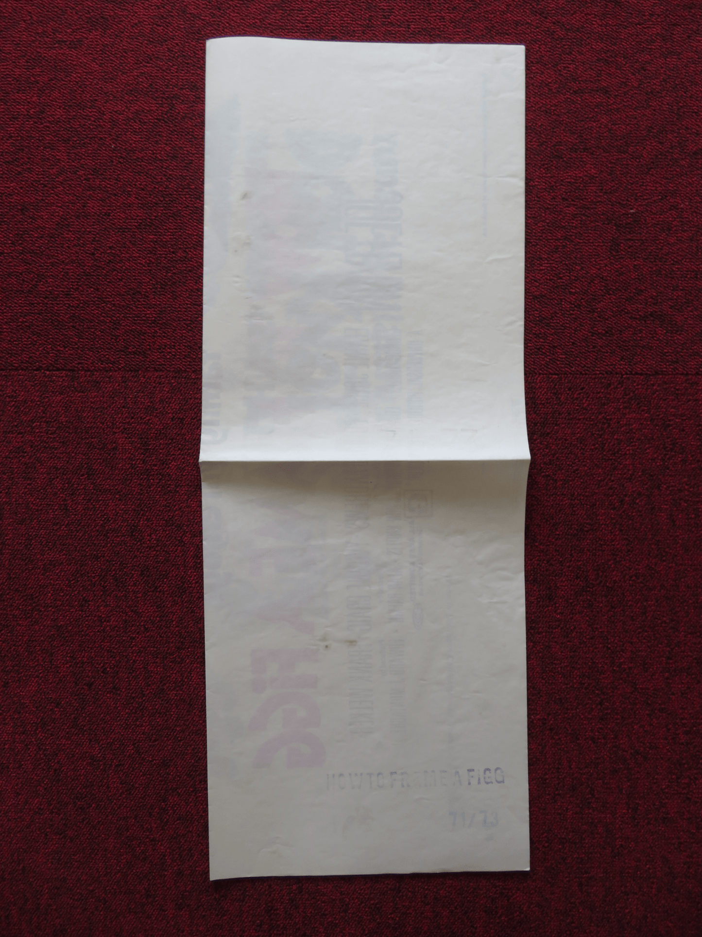 HOW TO FRAME A FIGG FOLDED US ONE SHEET POSTER DON KNOTTS JOE FLYNN 1971 Rendezvous Cinema Movie posters