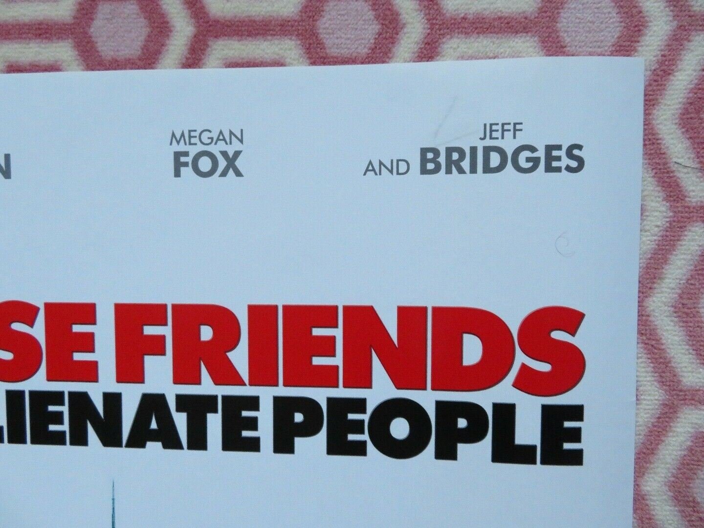 HOW TO LOSE FRIENDS & ALIENATE PEOPLE QUAD (30"x 40") ROLLED POSTER SIMON PEGG Movie posters