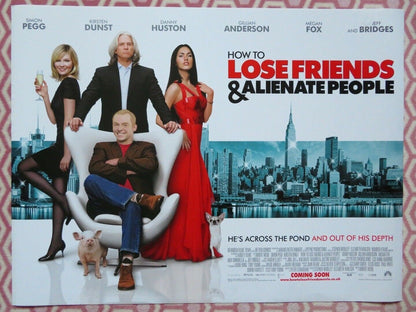 HOW TO LOSE FRIENDS & ALIENATE PEOPLE QUAD (30"x 40") ROLLED POSTER SIMON PEGG Movie posters