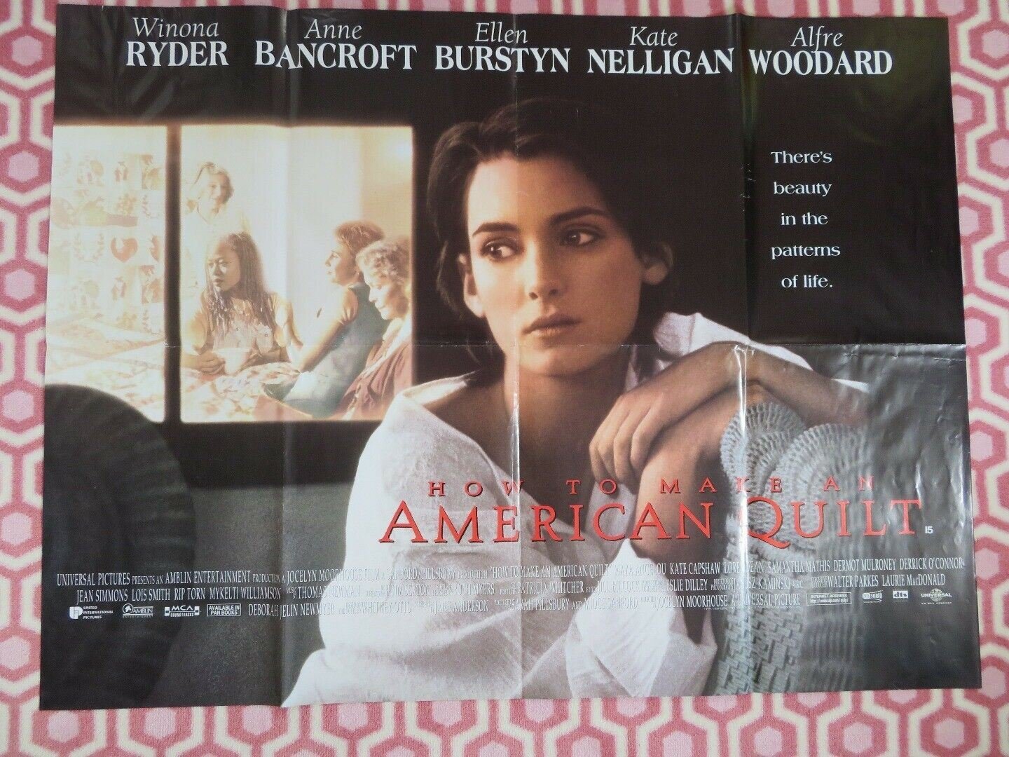HOW TO MAKE AN AMERICAN QUILT BRITISH ORIGINAL QUAD POSTER WINONA RYDER Rendezvous Cinema Movie posters