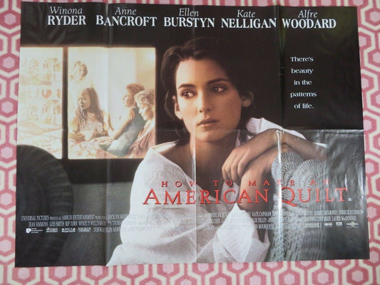 HOW TO MAKE AN AMERICAN QUILT BRITISH ORIGINAL QUAD POSTER WINONA RYDER Rendezvous Cinema Movie posters