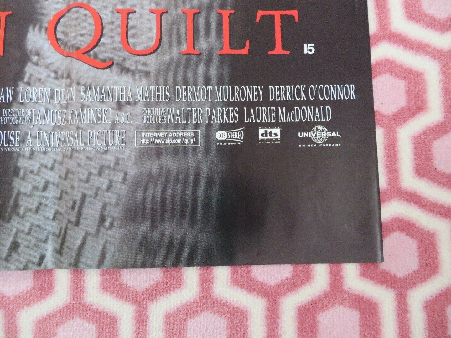 HOW TO MAKE AN AMERICAN QUILT BRITISH ORIGINAL QUAD POSTER WINONA RYDER Rendezvous Cinema Movie posters