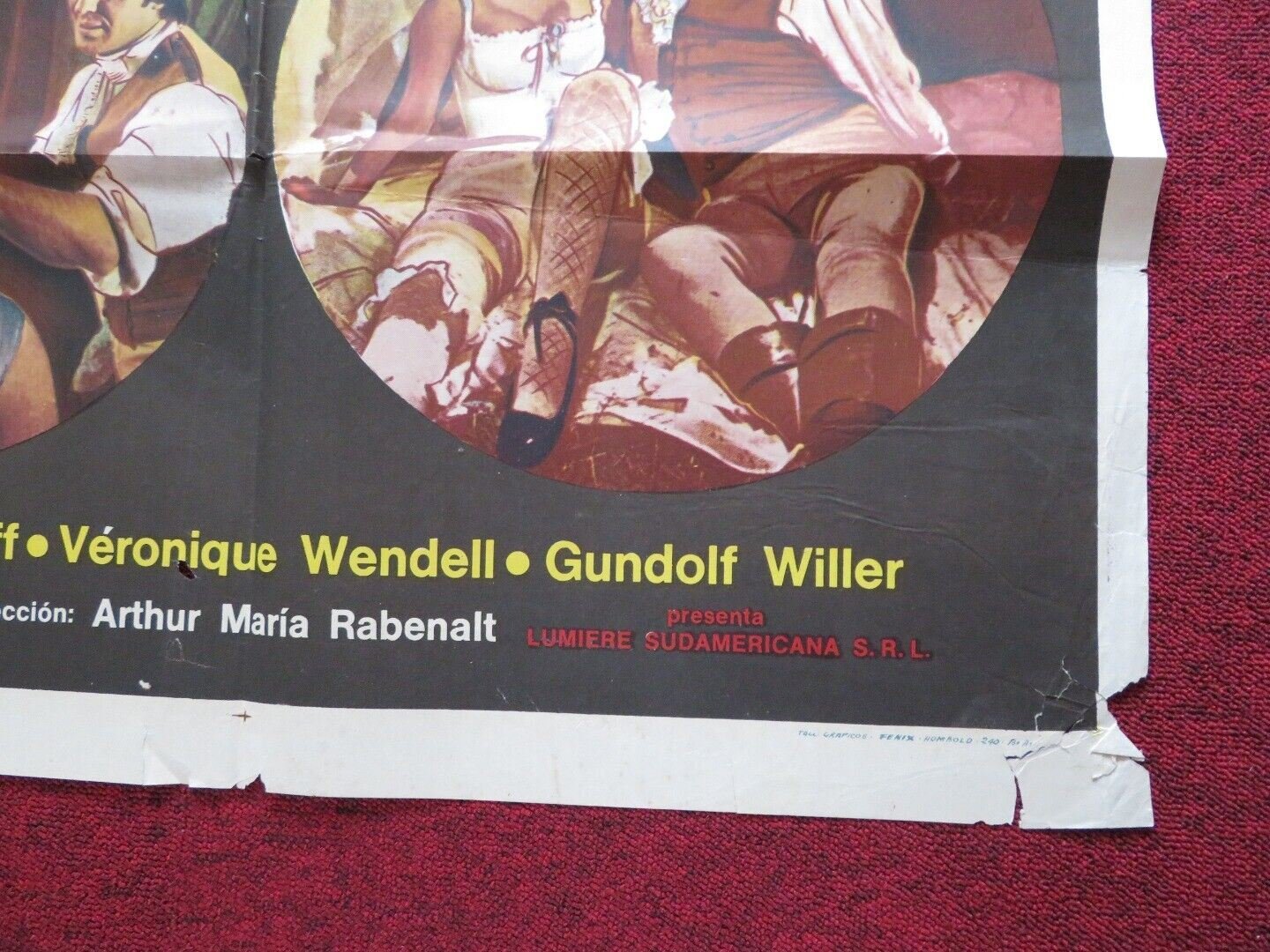 HOW TO PLAY THE SEDUCTION GAME FOLDED ARGENTINA ONE SHEET POSTER GUNDOLF WILLER Movie posters