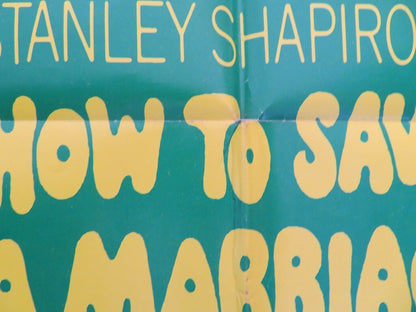 HOW TO SAVE A MARRIAGE AND RUIN YOUR LIFE FOLDED US ONE SHEET POSTER 1968 Movie posters