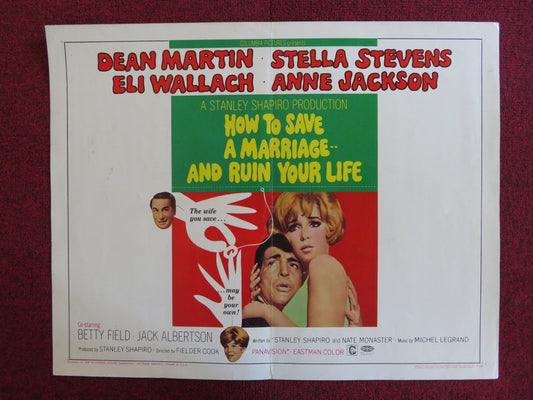 HOW TO SAVE A MARRIAGE AND RUIN YOUR LIFE US HALF SHEET (22"x 28") POSTER 1968 Rendezvous Cinema Movie posters
