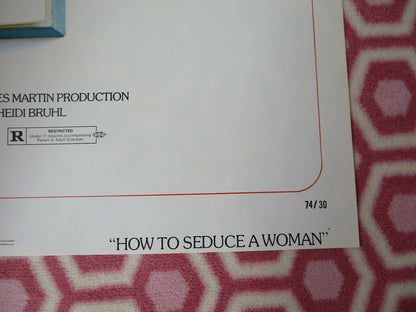 HOW TO SEDUCE A WOMAN 1973 US ORIGINAL 1 SHEET POSTER ANGUS DUNCAN RETRO Movie posters