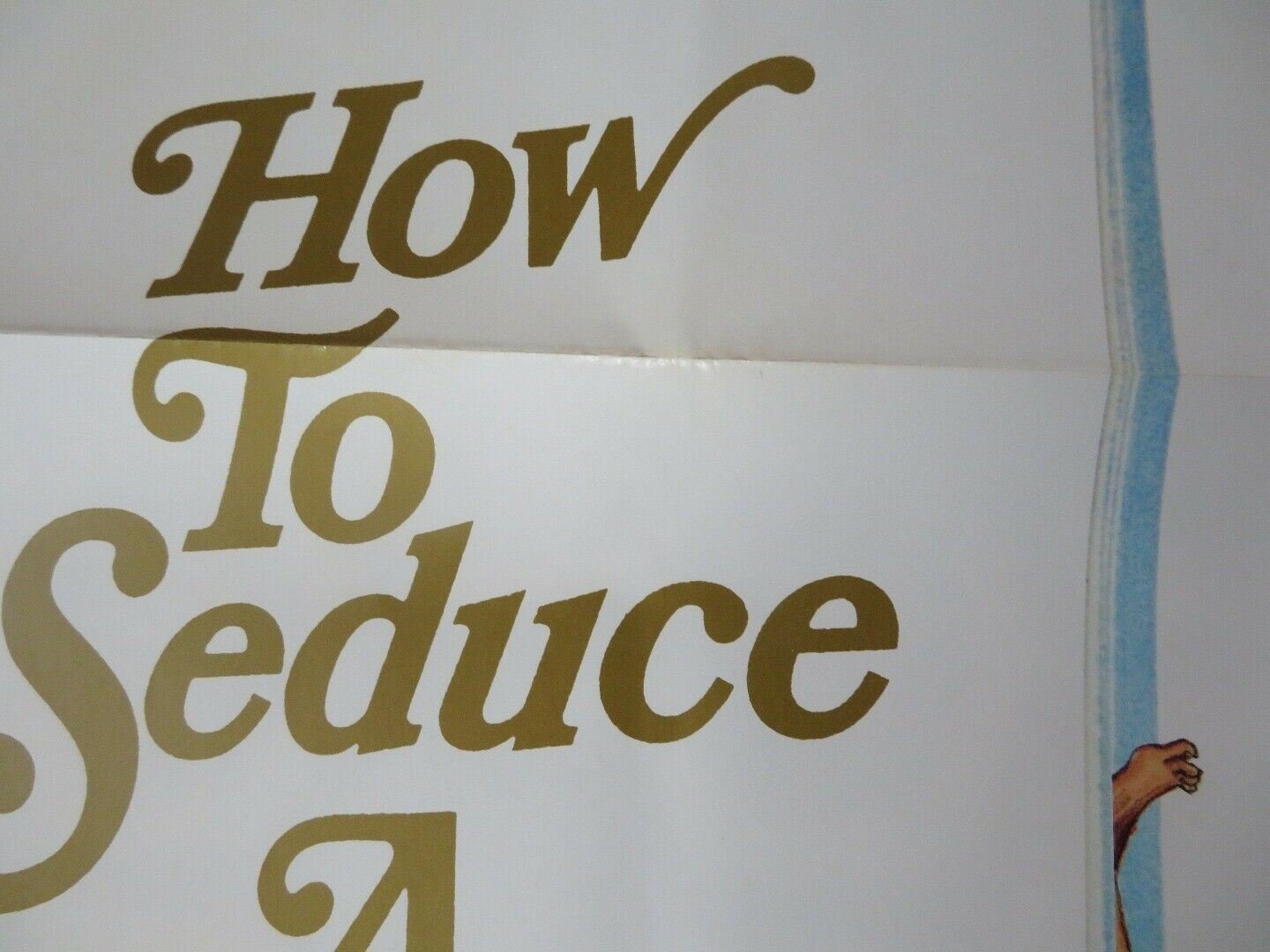 HOW TO SEDUCE A WOMAN 1973 US ORIGINAL 1 SHEET POSTER ANGUS DUNCAN RETRO Movie posters