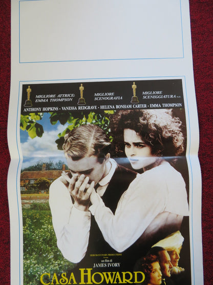 HOWARDS END ITALIAN LOCANDINA (27.5"x13") POSTER ANTHONY HOPKINS H.B.CARTER 1993 Rendezvous Cinema Movie posters