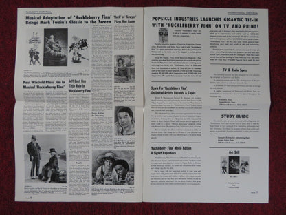 HUCKLEBERRY FINN UNCUT UNITED ARTISTS FOLDED PRESS BOOK JEFF EAST 1974 Rendezvous Cinema Movie posters