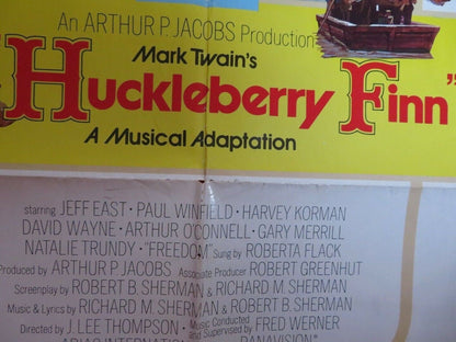 HUCKLEBERRY FINN US ONE SHEET POSTER JEFF EAST PAUL WINFIELD 1974 Movie posters