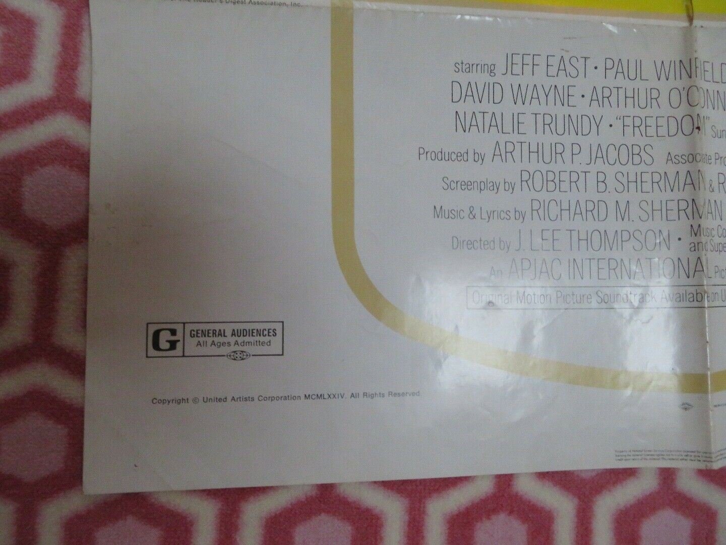 HUCKLEBERRY FINN US ONE SHEET POSTER JEFF EAST PAUL WINFIELD 1974 Movie posters