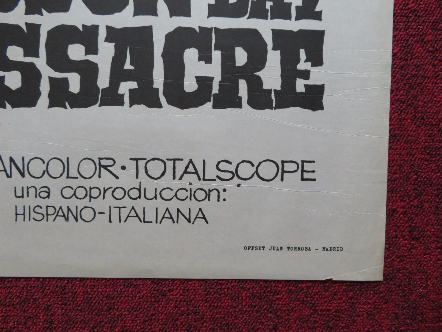 HUDSON BAY MASSACRE / CANADIAN WILDERNESS ARGENTINIAN POSTER GEORGE MARTIN 1965 Rendezvous Cinema Movie posters