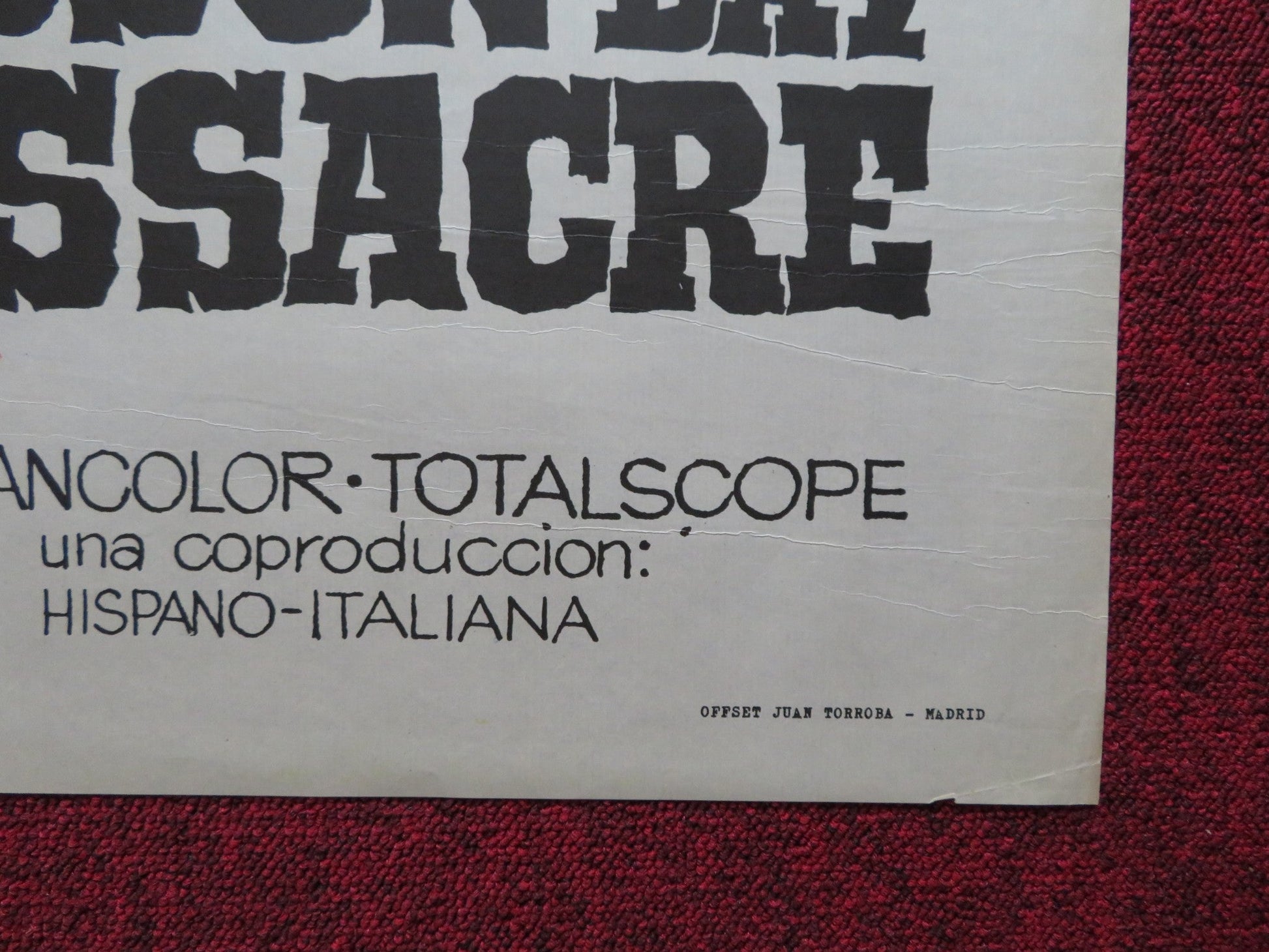 HUDSON BAY MASSACRE / CANADIAN WILDERNESS ARGENTINIAN POSTER GEORGE MARTIN 1965 Rendezvous Cinema Movie posters