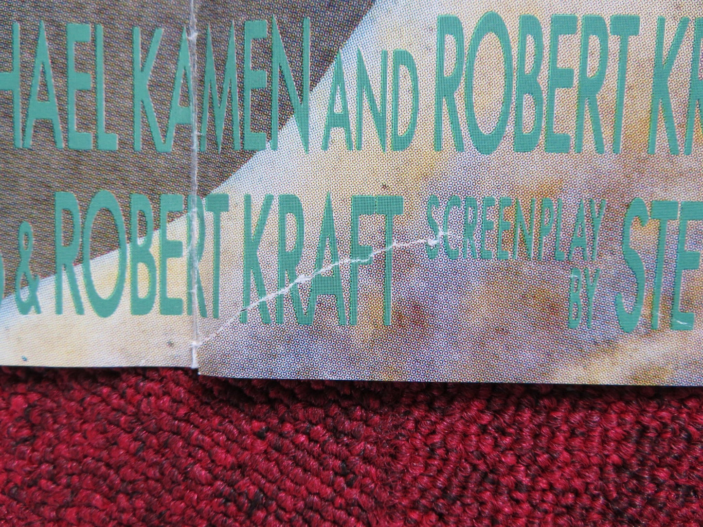 HUDSON HAWK UK QUAD POSTER FOLDED BRUCE WILLIS ANDIE MACDOWELL 1991 Rendezvous Cinema Movie posters