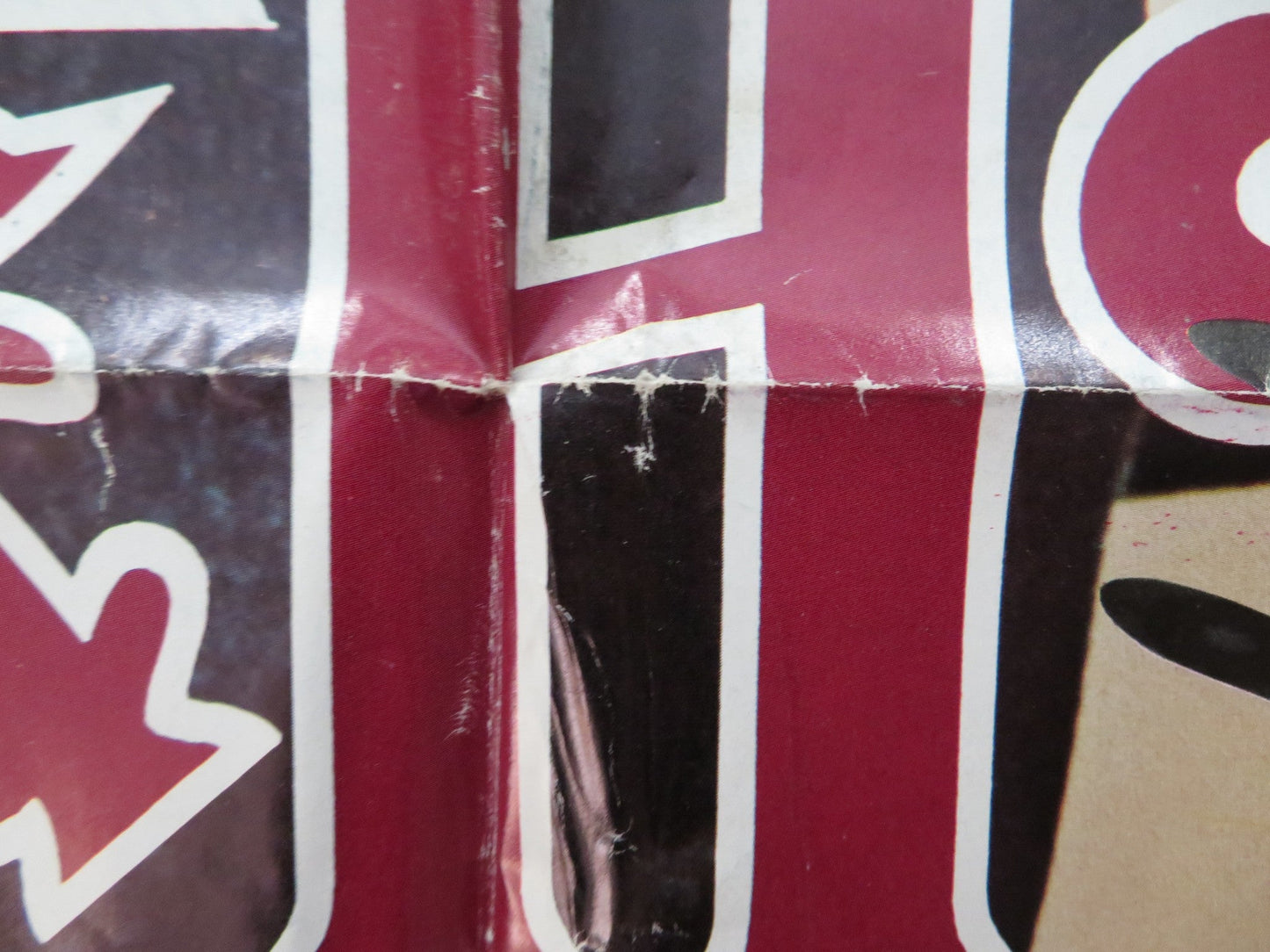 HUGHES AND HARLOW: ANGELS IN HELL FOLDED US ONE SHEET POSTER VICTOR HOLCHAK 1977 Rendezvous Cinema Movie posters