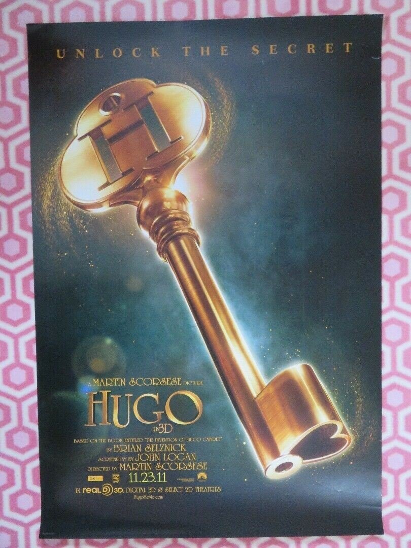 HUGO US ONE SHEET ROLLED POSTER MARTIN SCORSESE SACHA BARON COHEN ...