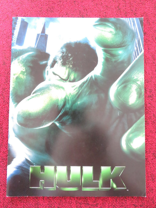 HULK JAPANESE BROCHURE / PRESS BOOK MARVEL ERIC BANA NICK NOLTE 2003 Rendezvous Cinema Movie posters