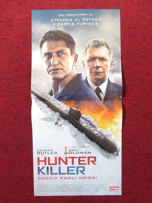 HUNTER KILLER ITALIAN LOCANDINA POSTER GERARD BUTLER GARY OLDMAN 2018 Rendezvous Cinema Movie posters