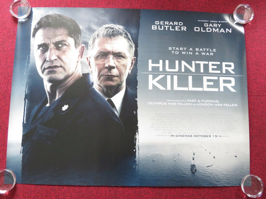 HUNTER KILLER UK QUAD (30"x 40") ROLLED POSTER GERARD BUTLER GARY OLDMAN 2018 Rendezvous Cinema Movie posters