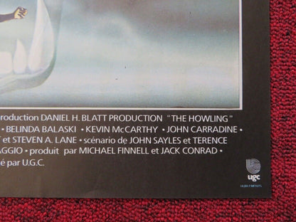 HURLEMENTS / The Howling FRENCH (15.5"x 21") POSTER JOE DANTE DEE WALLACE 1981 Movie posters