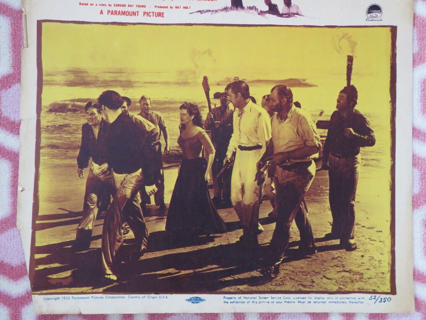 HURRICANE SMITH US INSERT (14"x 36") POSTER YVONNE DE CLARLO JOHN IRELAND 1952 Movie posters