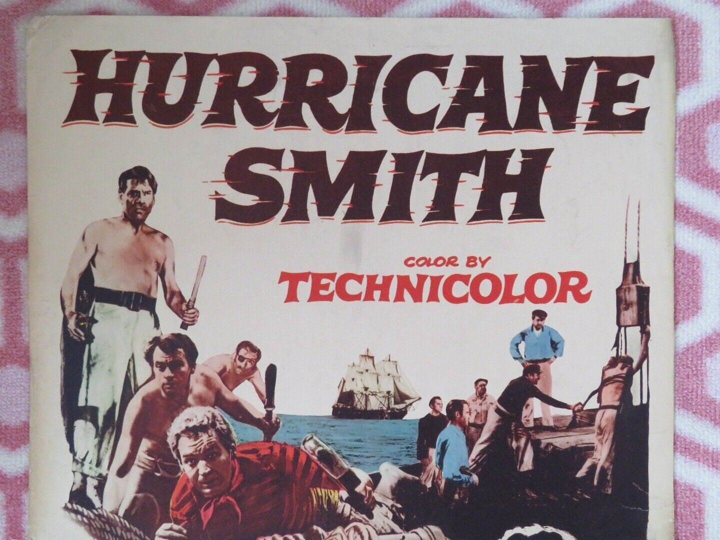 HURRICANE SMITH US INSERT (14"x 36") POSTER YVONNE DE CLARLO JOHN IRELAND 1952 Movie posters