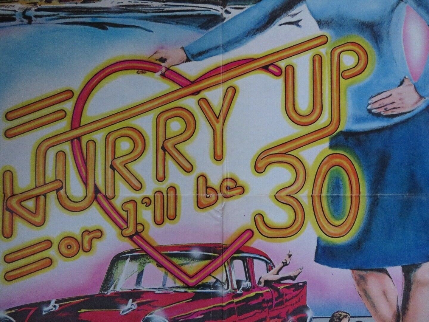 HURRY UP OR I'LL BE 30 US ONE SHEET POSTER DANNY DEVITO LINDA DEROFF Movie posters